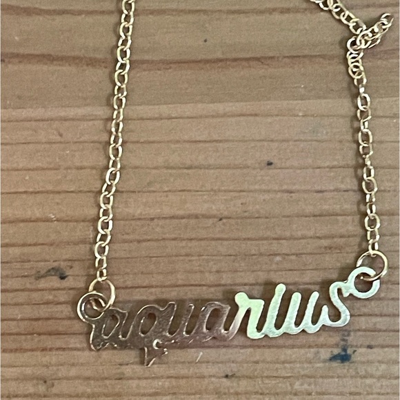 Aquarius Gold Necklace - Picture 2 of 2
